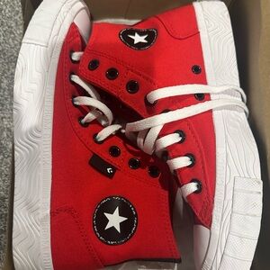 Converse Kids Red High-Top Sneakers